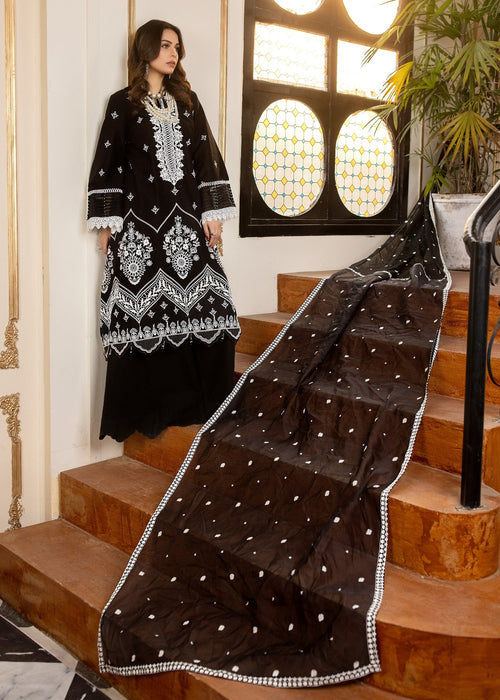 Meem | Anaya 25 | PITCH BLACK by Meem - Designer Dress - Type: Ladies Clothes - Available at Libayah - 100% Original