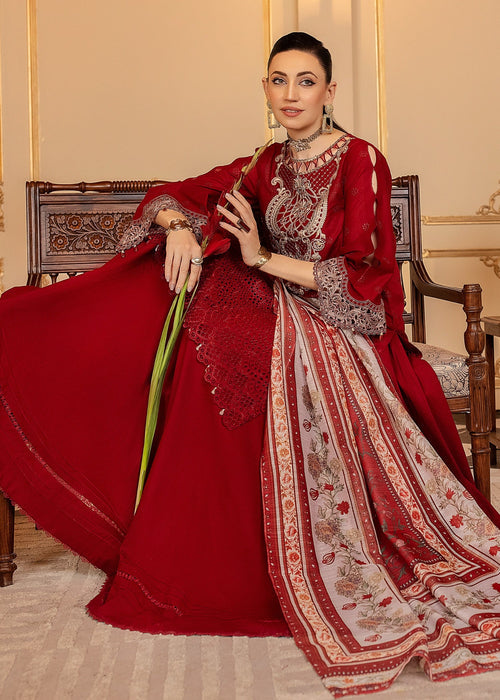 Meem | Anaya 25 | ROYAL RED by Meem - Designer Dress - Type: Ladies Clothes - Available at Libayah - 100% Original