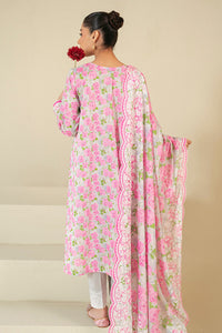 Cross Stitch | Daily Lawn 24 | FLORAL WIND-3 PIECE LAWN SUIT by Cross Stitch - Designer Dress - Type: Ladies Clothes - Available at Libayah - 100% Original