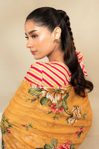 Cross Stitch | Daily Lawn 24 | GOLDEN ROSADO-3 PIECE LAWN SUIT by Cross Stitch - Designer Dress - Type: Ladies Clothes - Available at Libayah - 100% Original