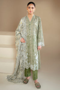Cross Stitch | Daily Lawn 24 | SAGE BREEZE-3 PIECE LAWN SUIT by Cross Stitch - Designer Dress - Type: Ladies Clothes - Available at Libayah - 100% Original