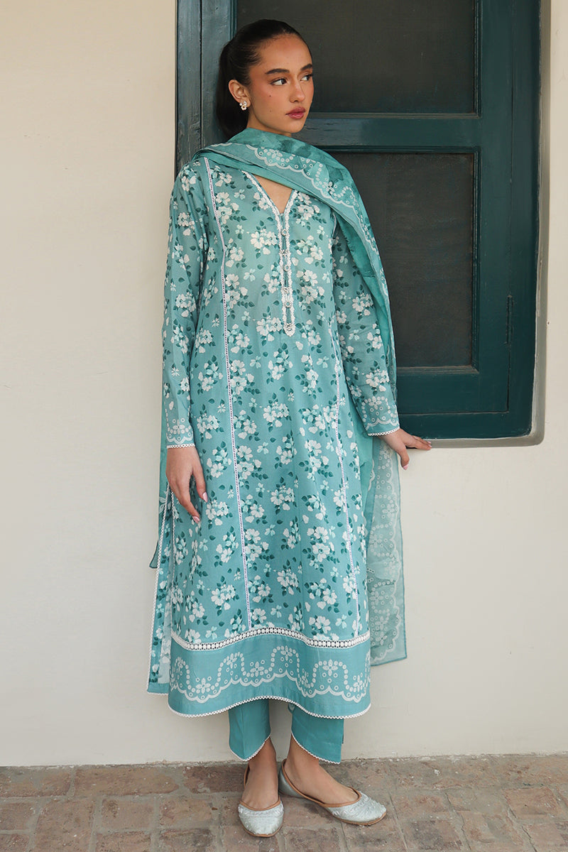Cross Stitch | Printed Lawn | BLUE CHARM by Cross Stitch - Designer Dress - Type: Ladies Clothes - Available at Libayah - 100% Original