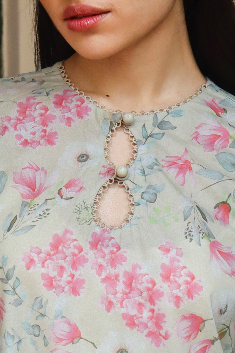 Cross Stitch | Printed Lawn | OLIVE AURA by Cross Stitch - Designer Dress - Type: Ladies Clothes - Available at Libayah - 100% Original