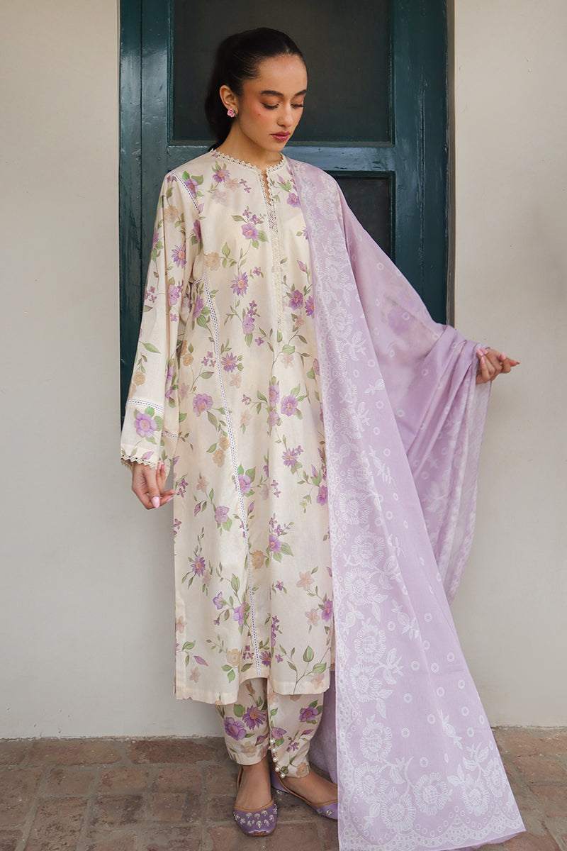 Cross Stitch | Printed Lawn | ROSEATE MUSE by Cross Stitch - Designer Dress - Type: Ladies Clothes - Available at Libayah - 100% Original