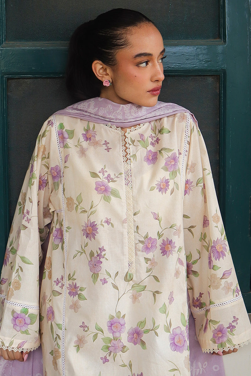 Cross Stitch | Printed Lawn | ROSEATE MUSE by Cross Stitch - Designer Dress - Type: Ladies Clothes - Available at Libayah - 100% Original