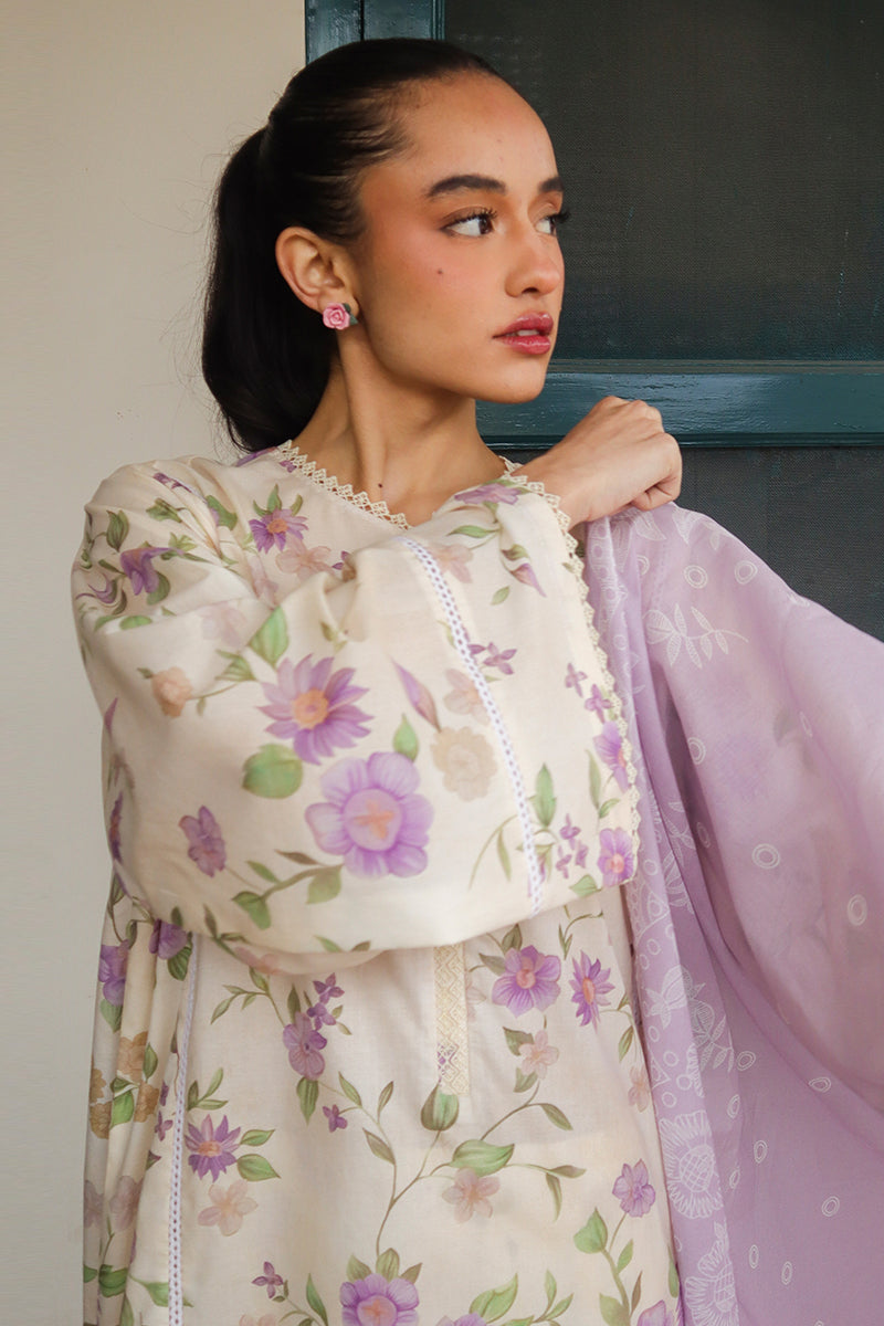 Cross Stitch | Printed Lawn | ROSEATE MUSE by Cross Stitch - Designer Dress - Type: Ladies Clothes - Available at Libayah - 100% Original