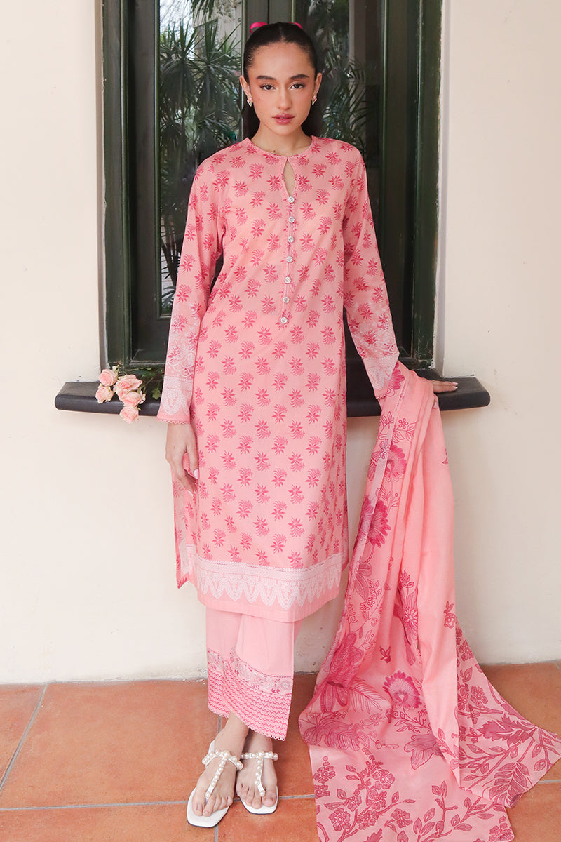 Cross Stitch | Printed Lawn | CORAL DELUXE by Cross Stitch - Designer Dress - Type: Ladies Clothes - Available at Libayah - 100% Original