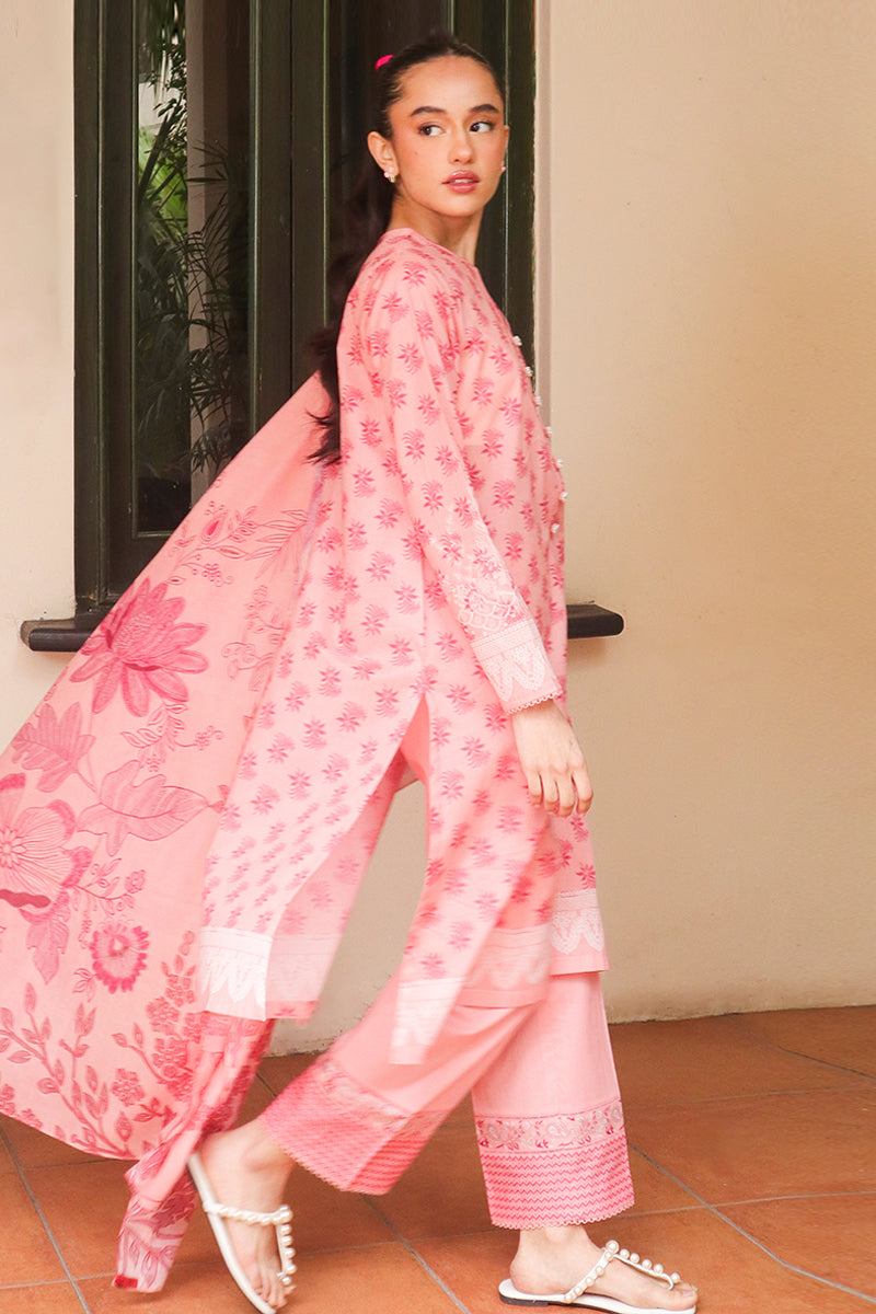 Cross Stitch | Printed Lawn | CORAL DELUXE by Cross Stitch - Designer Dress - Type: Ladies Clothes - Available at Libayah - 100% Original
