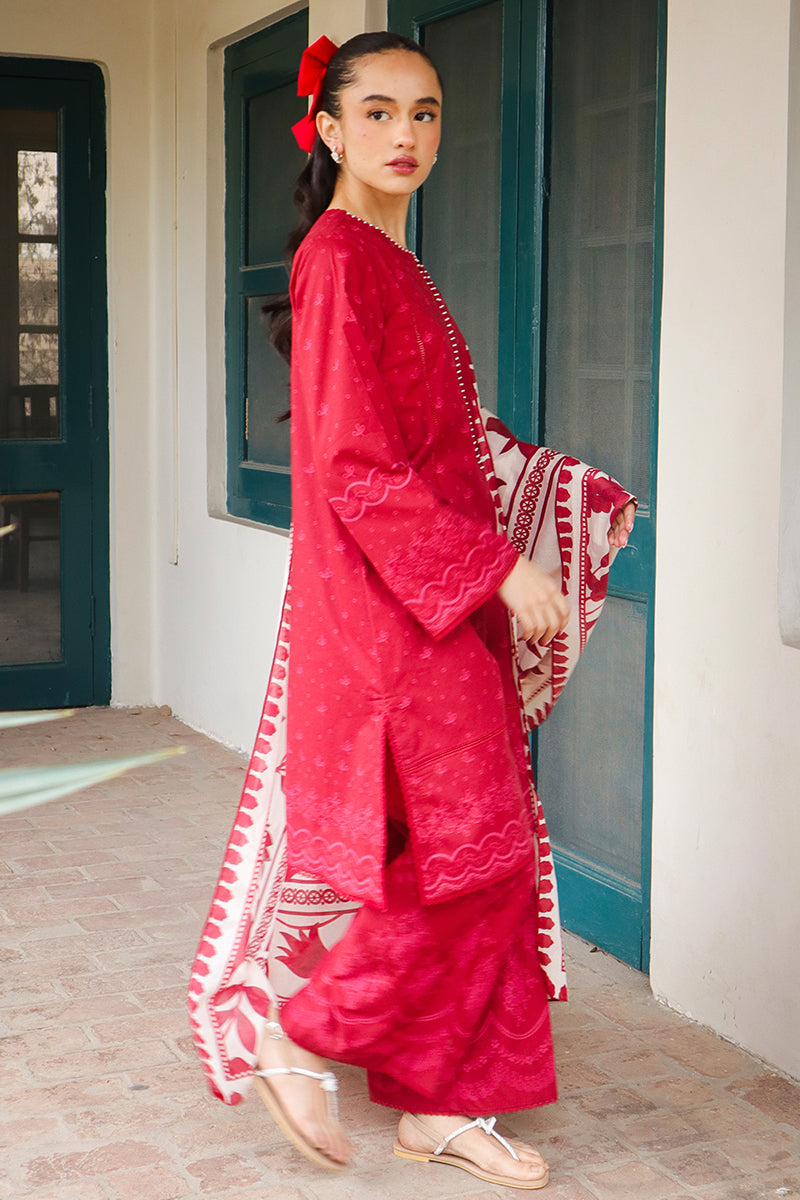 Cross Stitch | Printed Lawn | SCARLET SAGE by Cross Stitch - Designer Dress - Type: Ladies Clothes - Available at Libayah - 100% Original