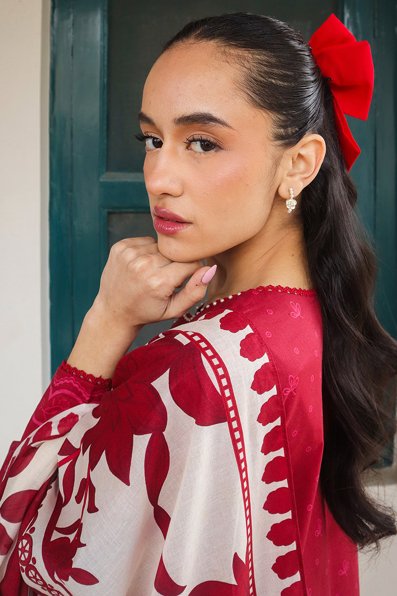 Cross Stitch | Printed Lawn | SCARLET SAGE by Cross Stitch - Designer Dress - Type: Ladies Clothes - Available at Libayah - 100% Original