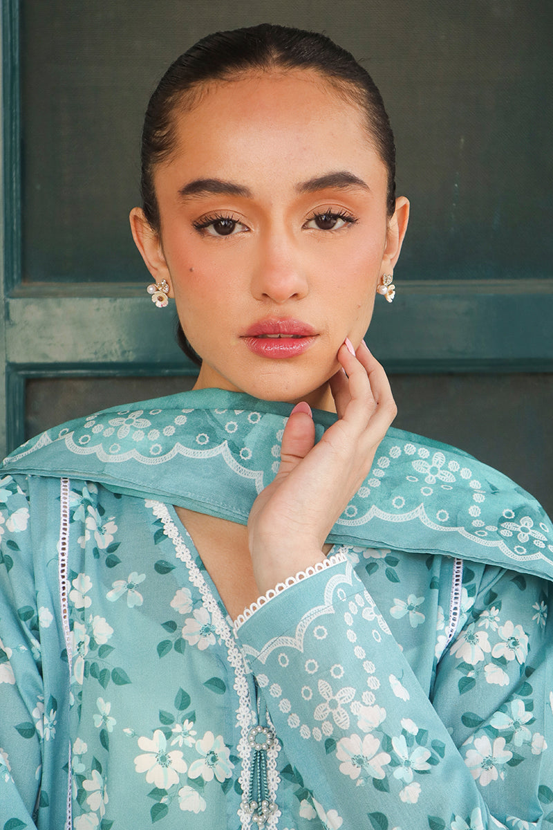 Cross Stitch | Printed Lawn | BLUE CHARM by Cross Stitch - Designer Dress - Type: Ladies Clothes - Available at Libayah - 100% Original