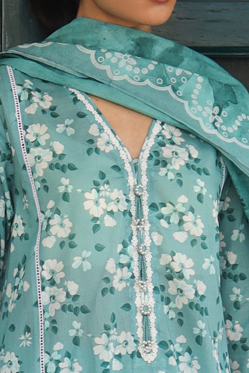 Cross Stitch | Printed Lawn | BLUE CHARM by Cross Stitch - Designer Dress - Type: Ladies Clothes - Available at Libayah - 100% Original