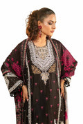 Gul Ahmed | Winter Collection 24 | Cotail Suit with Printed Twill Cotton Linen Dupatta CV-32010 by Gul Ahmed - Designer Dress - Type: Ladies Clothes - Available at Libayah - 100% Original
