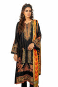 Gul Ahmed | Winter Collection 24 | Cotail Suit with Printed Twill Cotton Linen Dupatta CV-32015 by Gul Ahmed - Designer Dress - Type: Ladies Clothes - Available at Libayah - 100% Original