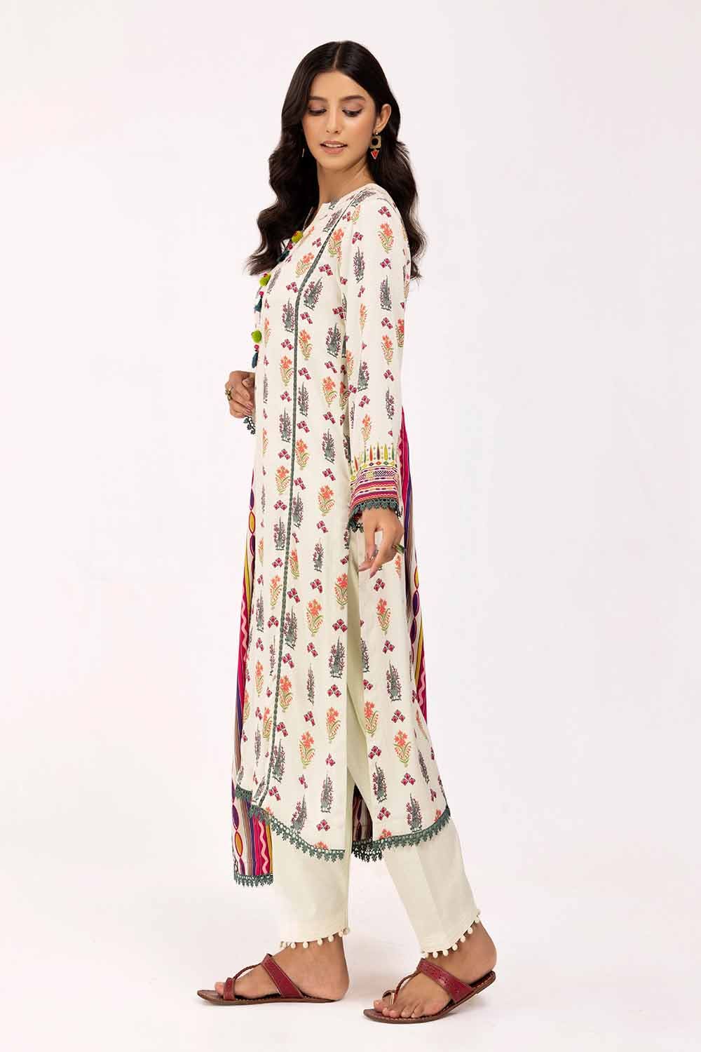 Gul Ahmed | Winter Collection 24 | Cotail Suit CV-42001 by Gul Ahmed - Designer Dress - Type: Ladies Clothes - Available at Libayah - 100% Original
