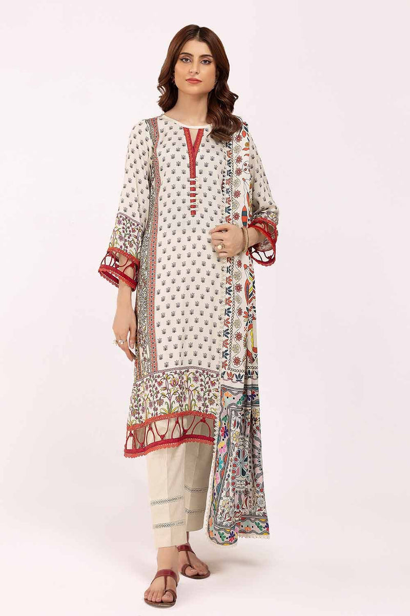 Gul Ahmed | Winter Collection 24 | Cotail Suit CV-42002 by Gul Ahmed - Designer Dress - Type: Ladies Clothes - Available at Libayah - 100% Original