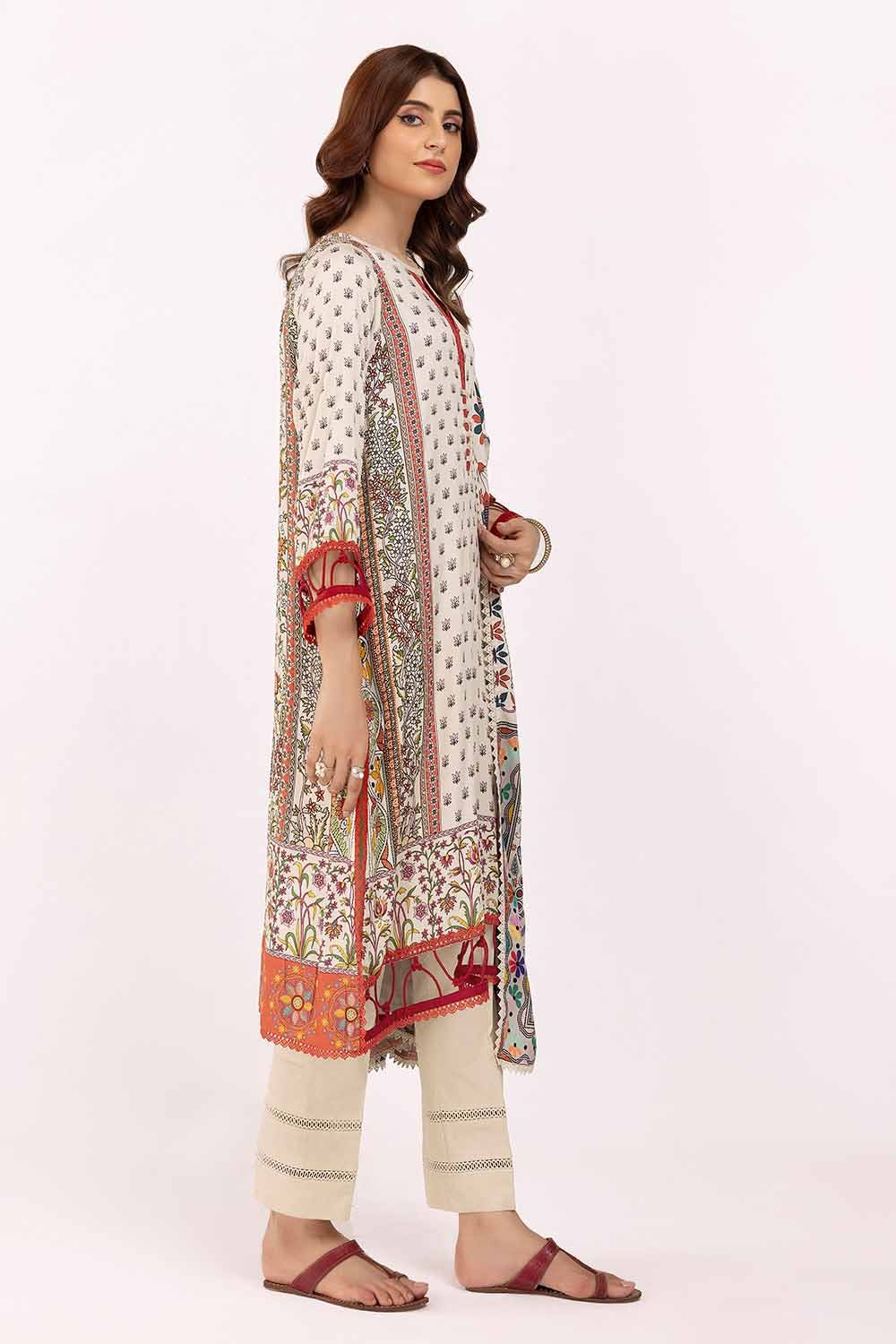 Gul Ahmed | Winter Collection 24 | Cotail Suit CV-42002 by Gul Ahmed - Designer Dress - Type: Ladies Clothes - Available at Libayah - 100% Original