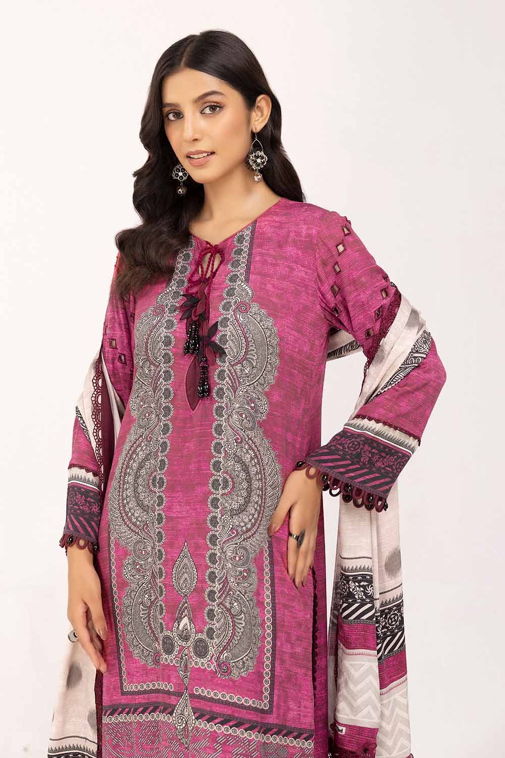 Gul Ahmed | Winter Collection 24 | Cotail Suit CV-42004 by Gul Ahmed - Designer Dress - Type: Ladies Clothes - Available at Libayah - 100% Original