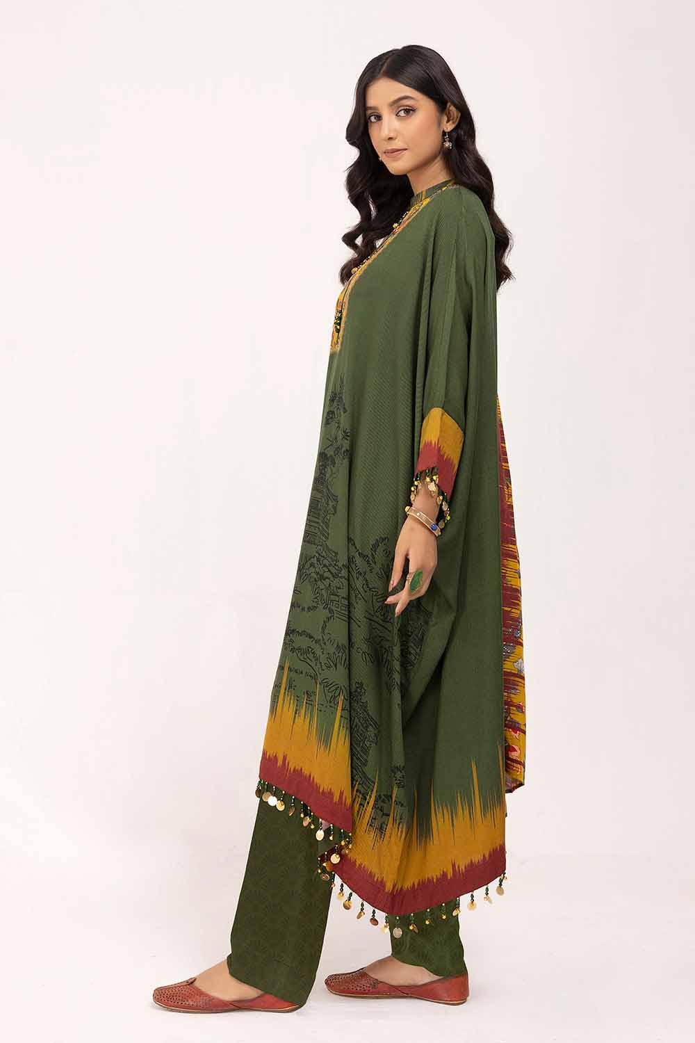 Gul Ahmed | Winter Collection 24 | Cotail Suit CV-42008 by Gul Ahmed - Designer Dress - Type: Ladies Clothes - Available at Libayah - 100% Original