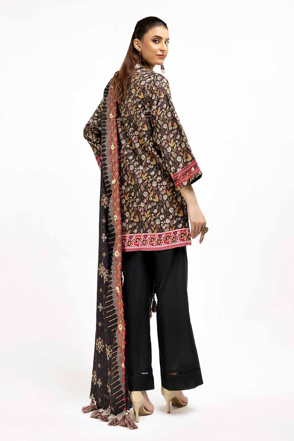 Gul Ahmed | Winter Collection 24 | Twill Cotton Linen Dupatta CV-42012 by Gul Ahmed - Designer Dress - Type: Ladies Clothes - Available at Libayah - 100% Original