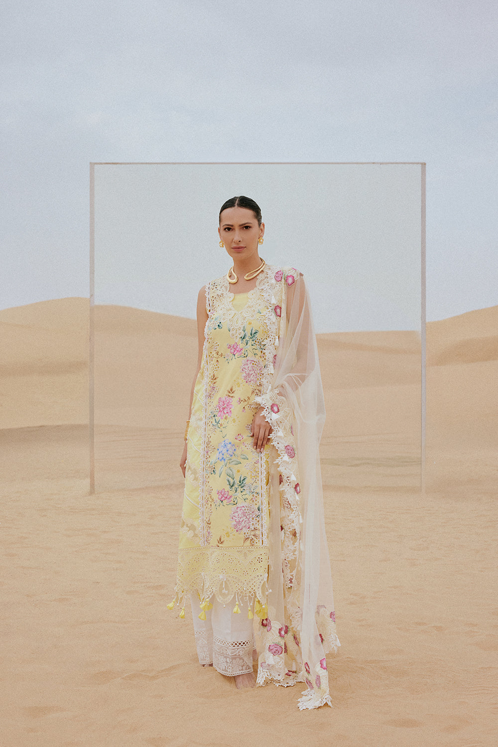 Saira Rizwan | Luxury Lawn 26 | AREZOU-SRL26-04 by Saira Rizwan - Designer Dress  - Type : Ladies Clothes - Available at Libayah - 100% Original 