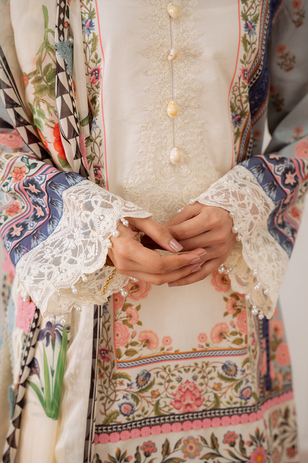 Saira Rizwan | Laanem Summer Lawn 25 | ZUMRA-B-SRL25-07 by Saira Rizwan - Designer Dress - Type: Ladies Clothes - Available at Libayah - 100% Original