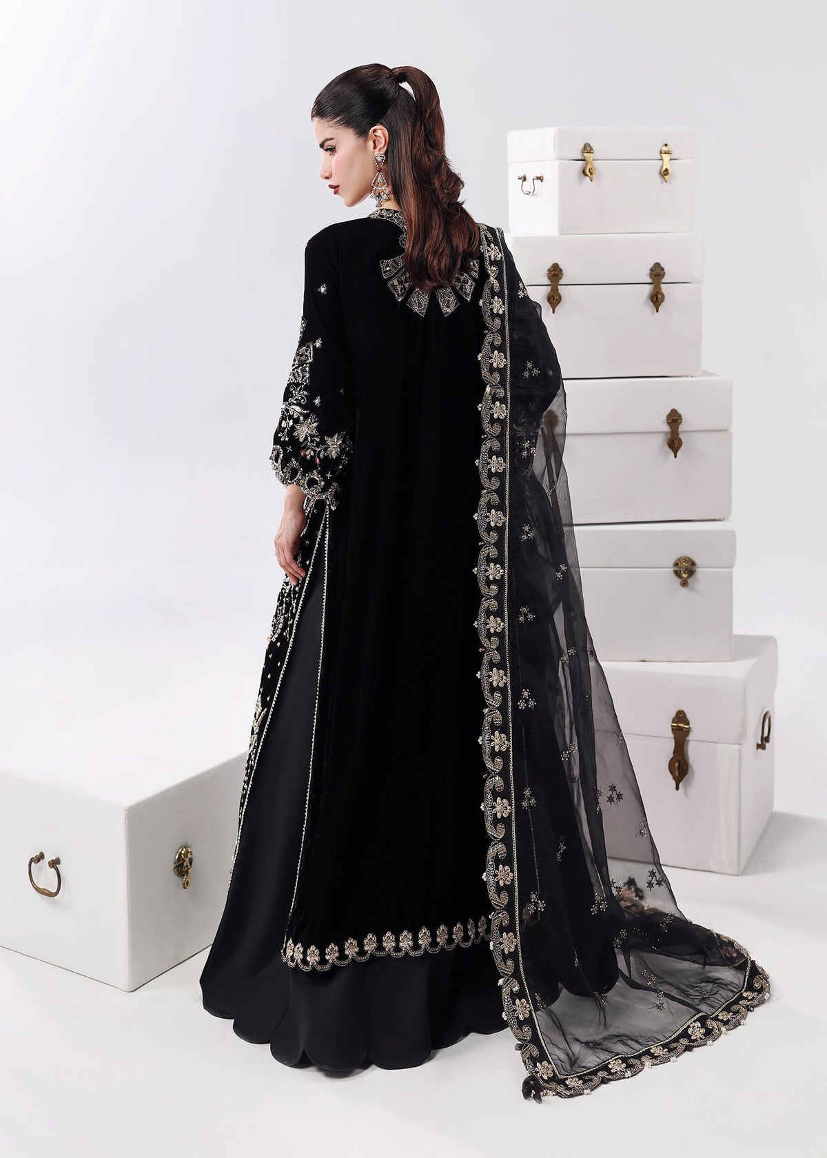 Sardinia | Lamore Luxury Handwork Edit 25 | Black Swan by Sardinia - Designer Dress - Type : Ladies Clothes - Available at Libayah - 100% Original 
