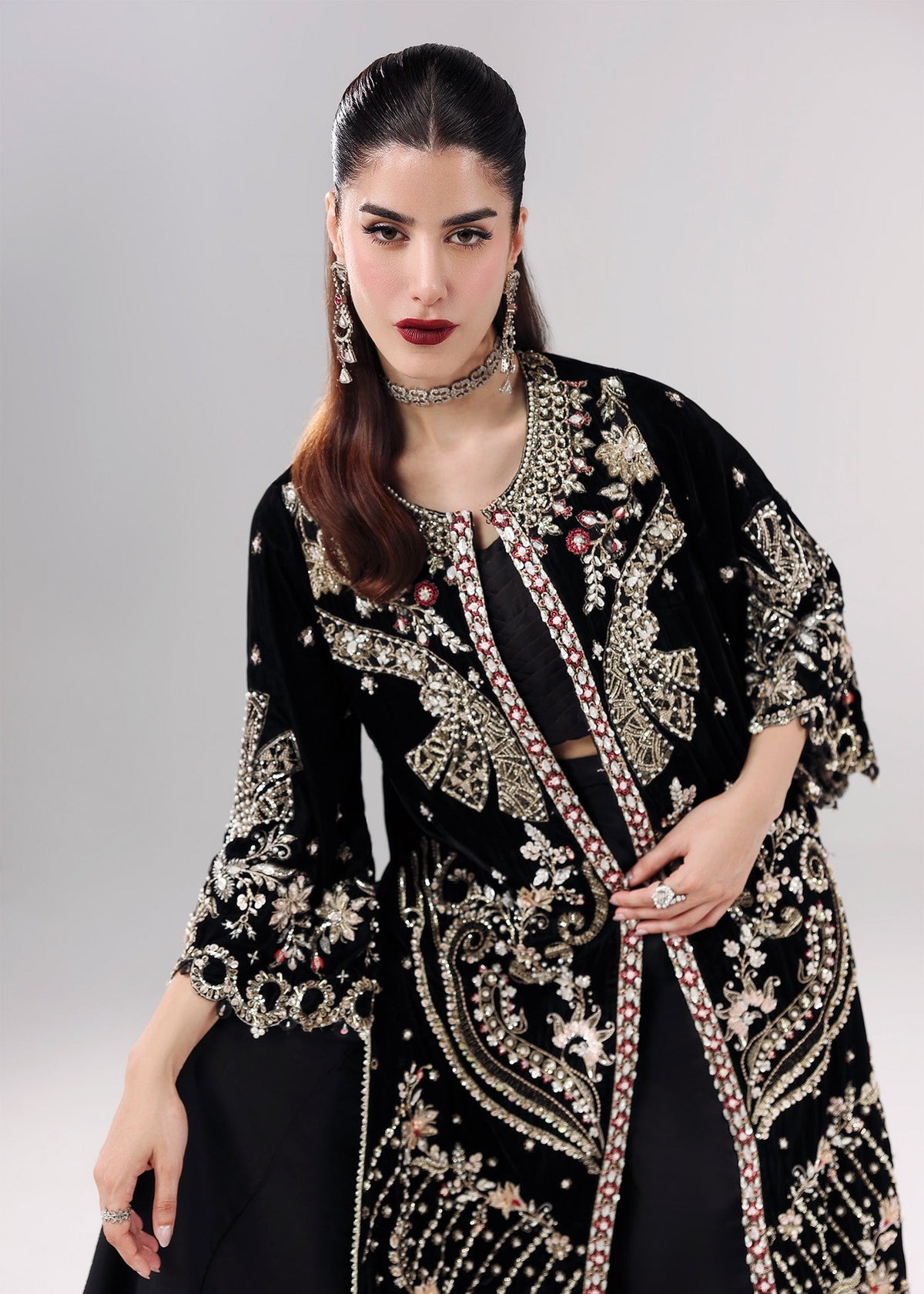 Sardinia | Lamore Luxury Handwork Edit 25 | Black Swan by Sardinia - Designer Dress - Type : Ladies Clothes - Available at Libayah - 100% Original 