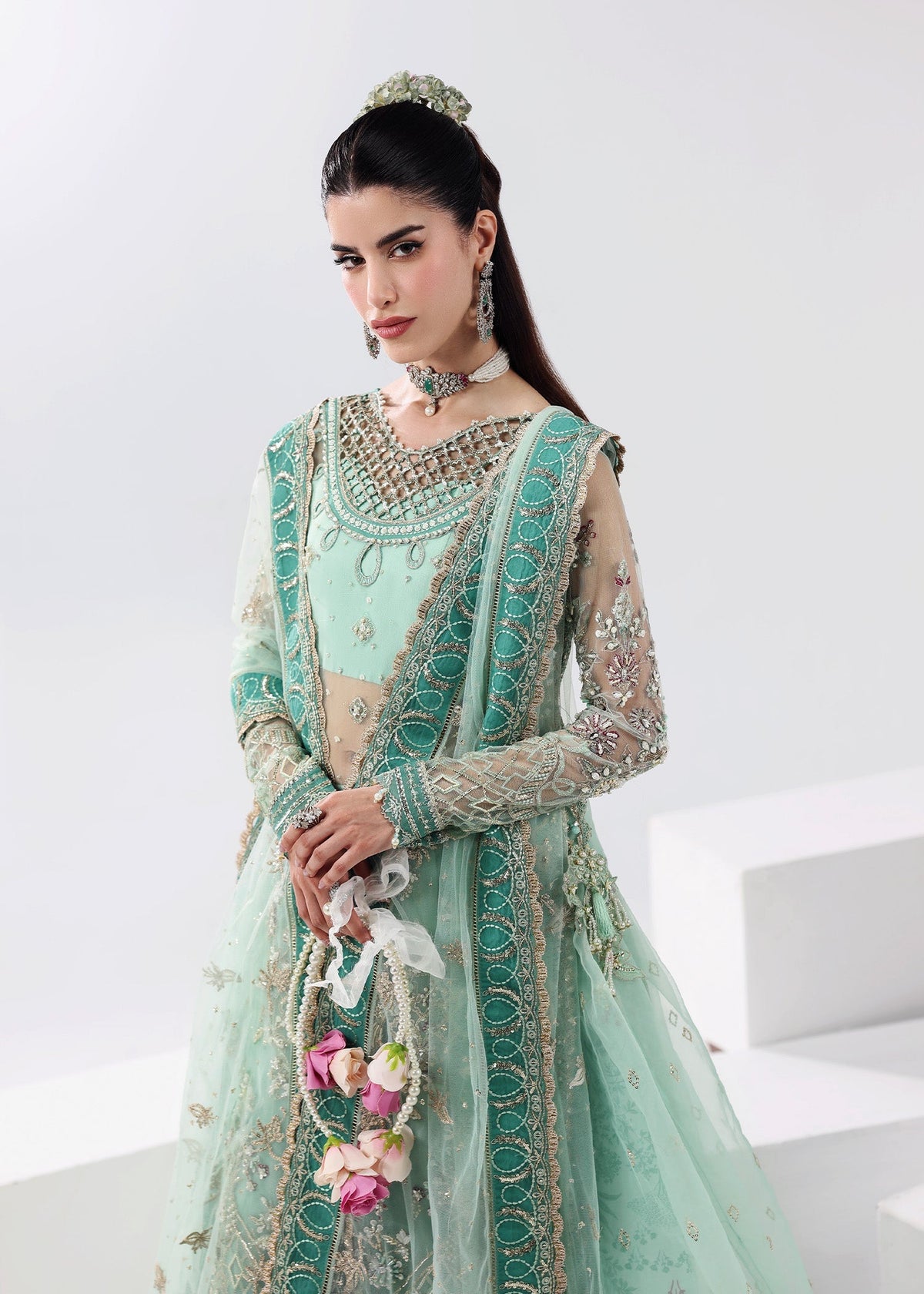 Sardinia | Lamore Luxury Handwork Edit 25 | Crystal Bloom by Sardinia - Designer Dress - Type : Ladies Clothes - Available at Libayah - 100% Original 