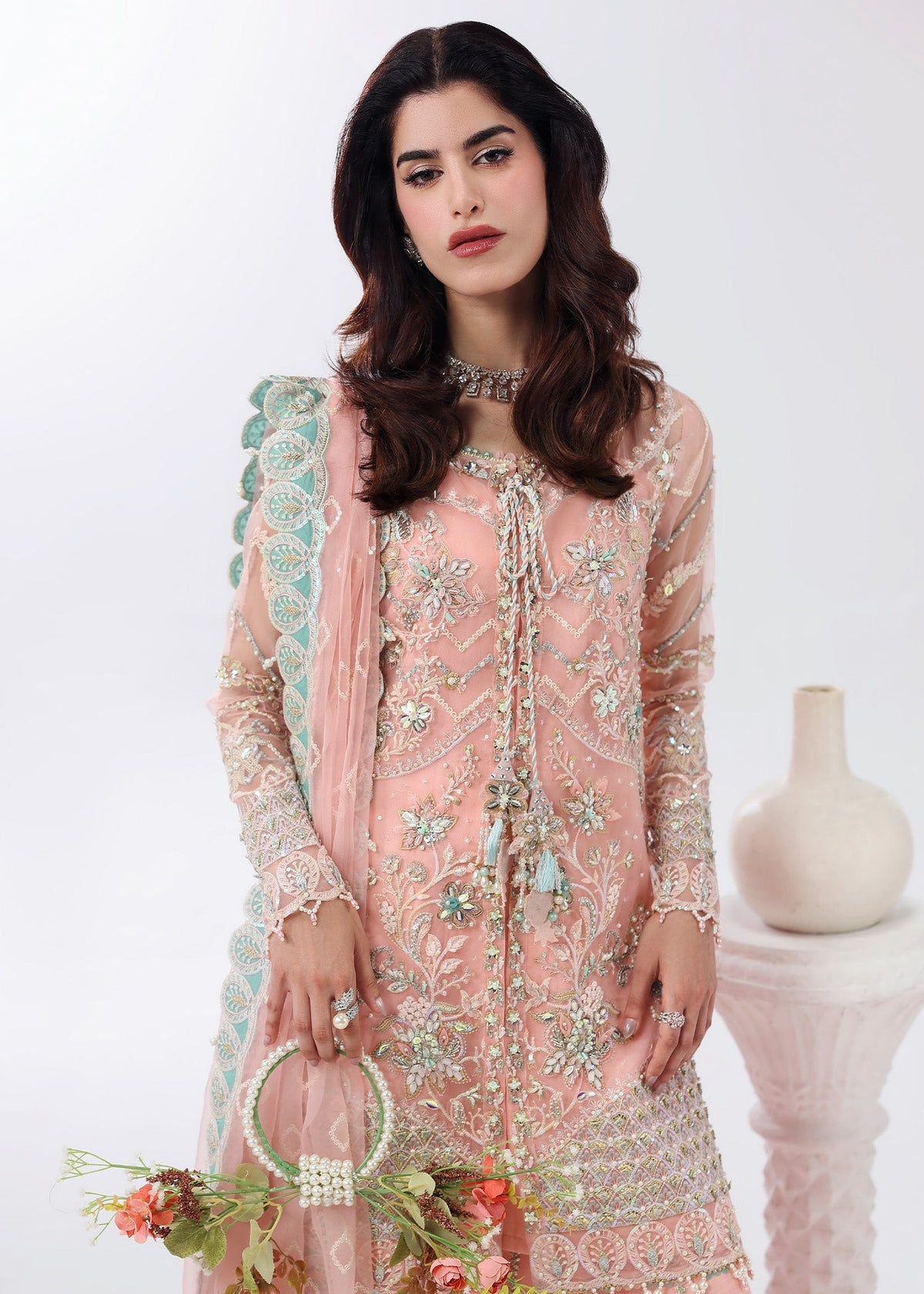 Sardinia | Lamore Luxury Handwork Edit 25 | Rose Dust by Sardinia - Designer Dress - Type : Ladies Clothes - Available at Libayah - 100% Original 