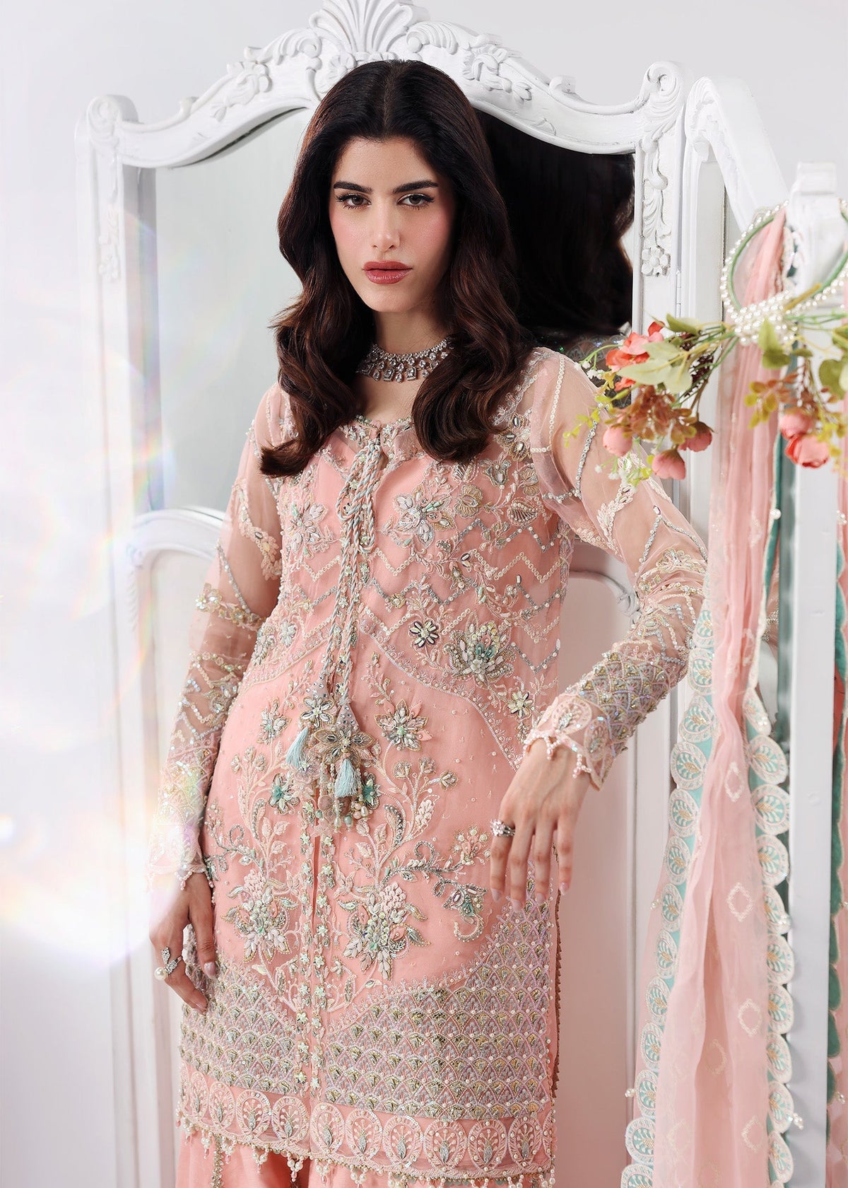 Sardinia | Lamore Luxury Handwork Edit 25 | Rose Dust by Sardinia - Designer Dress - Type : Ladies Clothes - Available at Libayah - 100% Original 