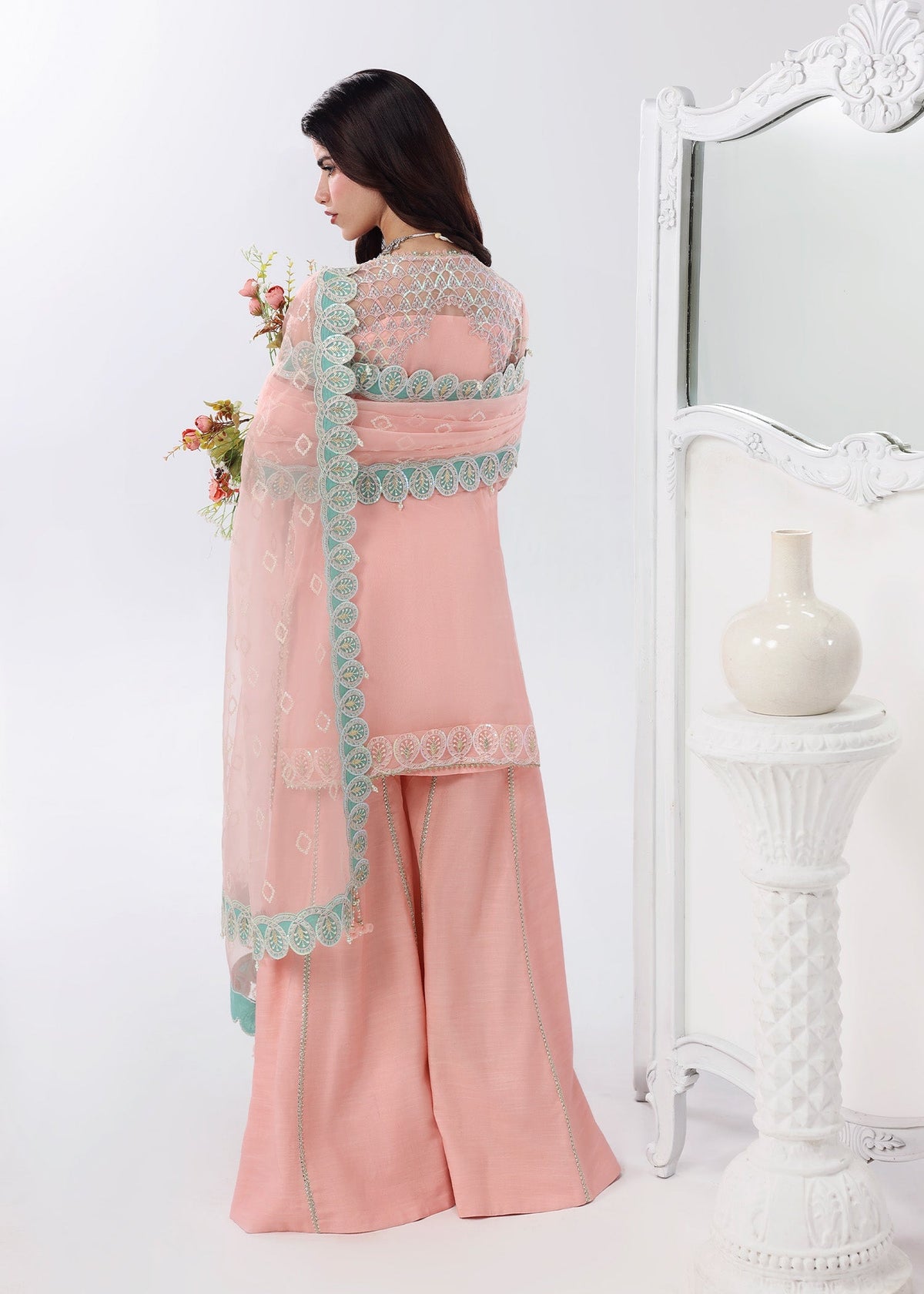 Sardinia | Lamore Luxury Handwork Edit 25 | Rose Dust by Sardinia - Designer Dress - Type : Ladies Clothes - Available at Libayah - 100% Original 