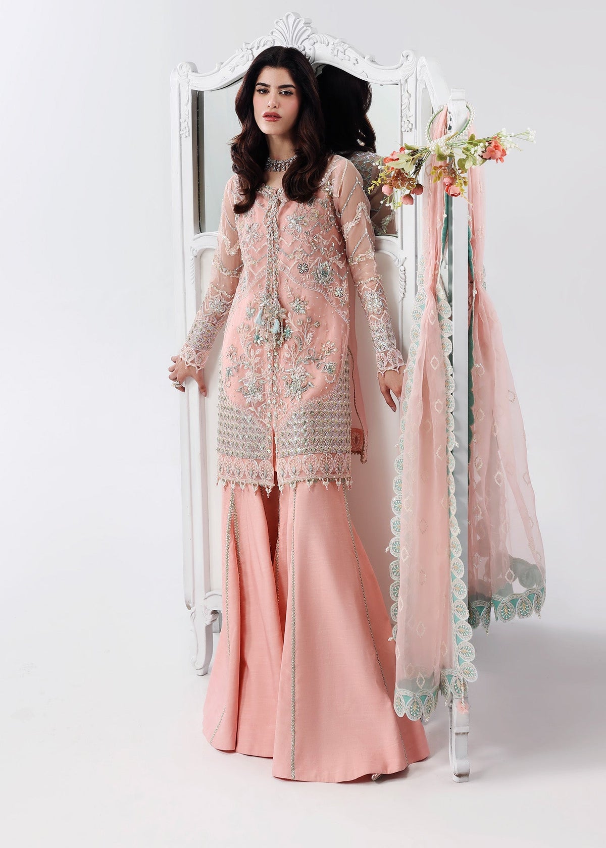 Sardinia | Lamore Luxury Handwork Edit 25 | Rose Dust by Sardinia - Designer Dress - Type : Ladies Clothes - Available at Libayah - 100% Original 