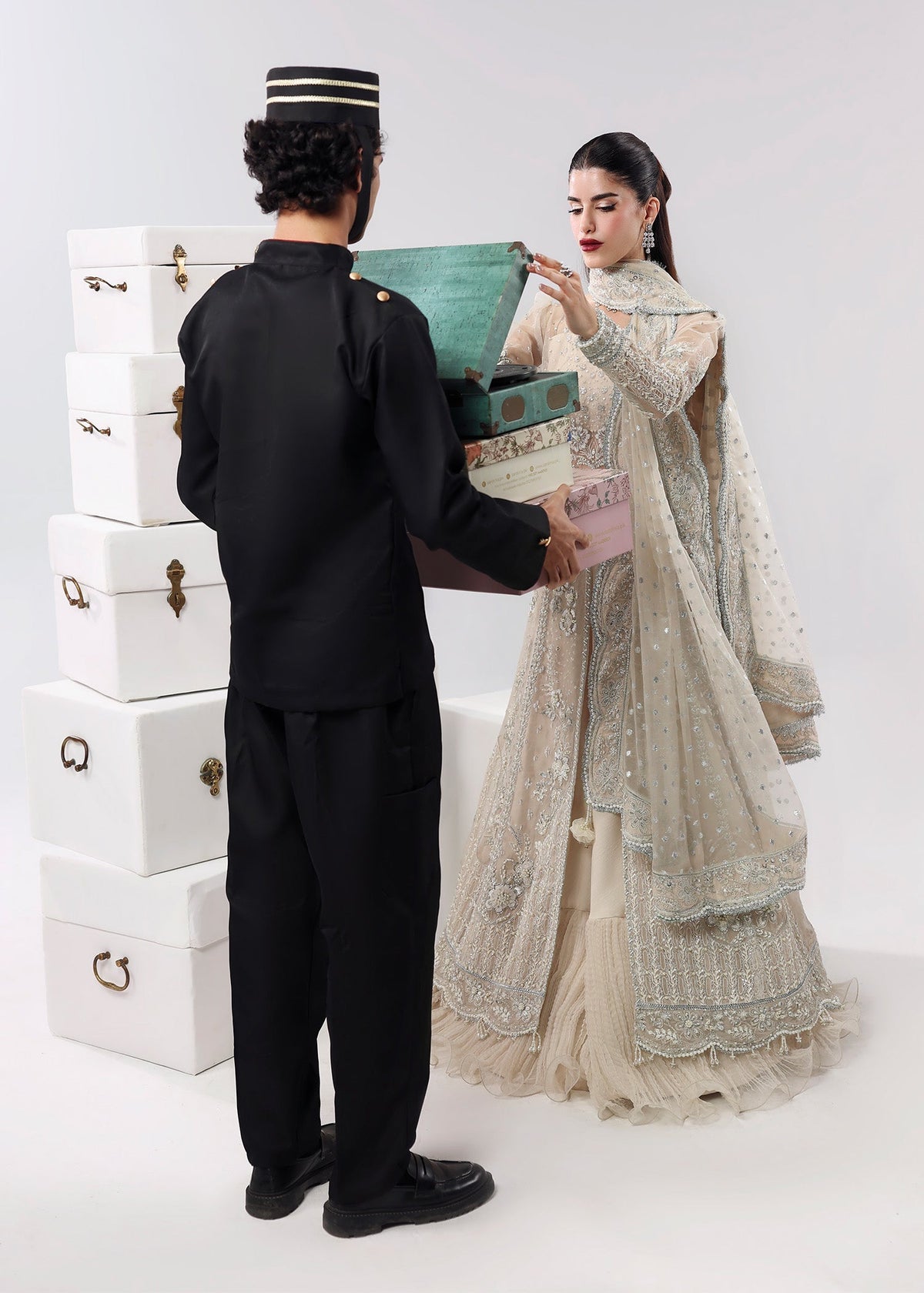 Sardinia | Lamore Luxury Handwork Edit 25 | Pearl Mist by Sardinia - Designer Dress - Type : Ladies Clothes - Available at Libayah - 100% Original 