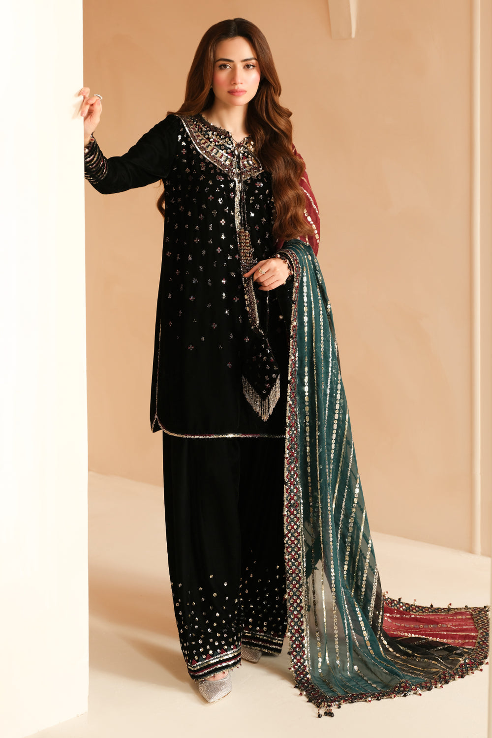 Jazmin | Velvet Edit 24 | Velvet Formal VF-2037 by Jazmin - Designer Dress - Type: Formal - Available at Libayah - 100% Original