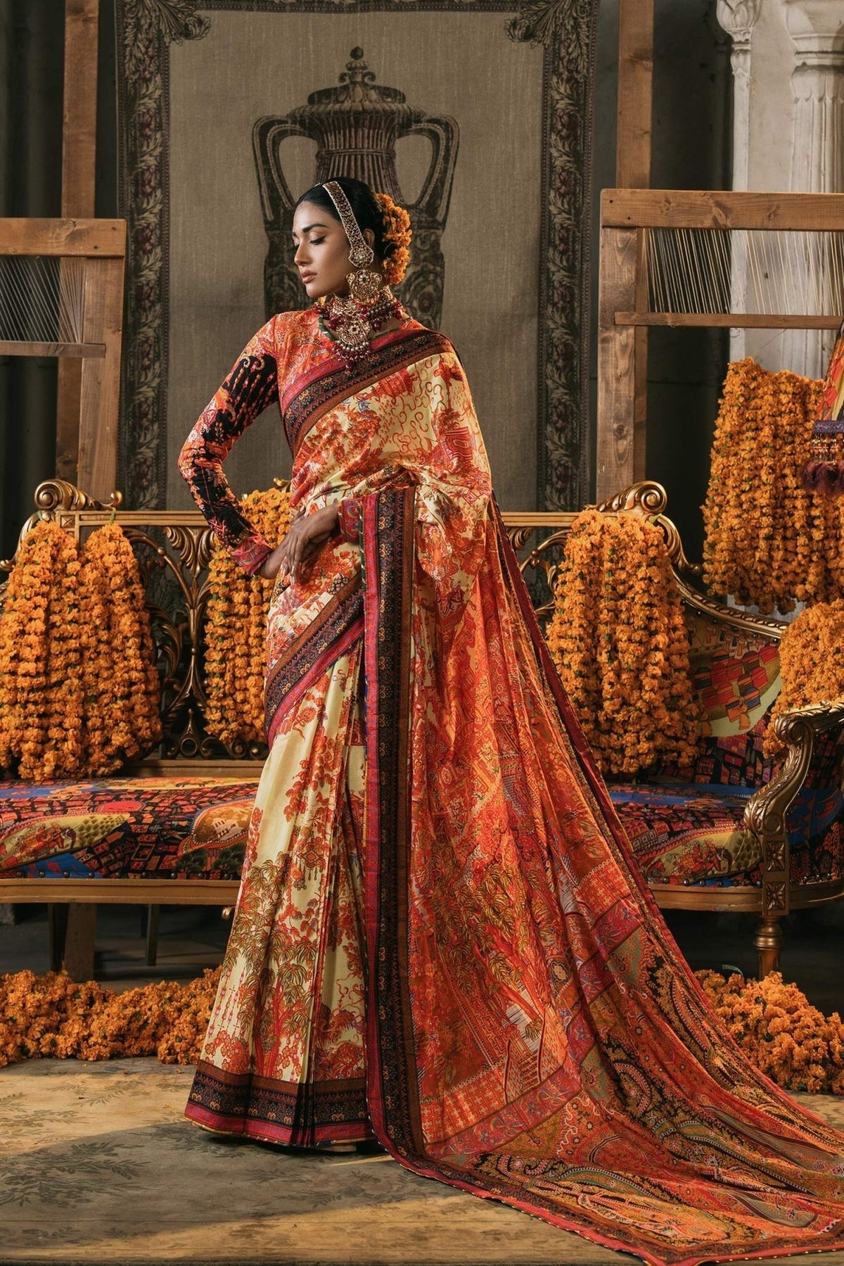 Fahad Hussayn | Lawn Banger | Damavand by Fahad Hussayn - Designer Dress - Type: Ladies Clothes - Available at Libayah - 100% Original