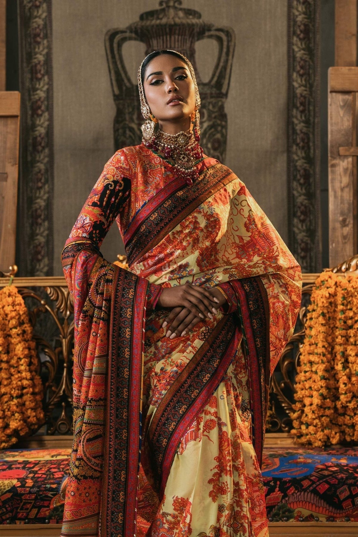 Fahad Hussayn | Lawn Banger | Damavand by Fahad Hussayn - Designer Dress - Type: Ladies Clothes - Available at Libayah - 100% Original