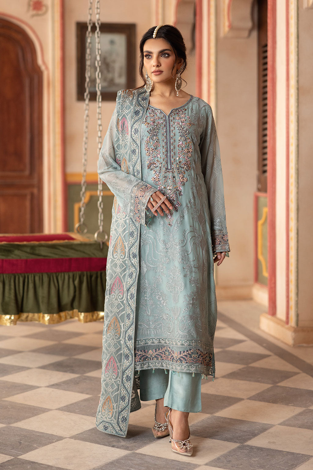 Ramsha | Dastan Formals | T-302 by Ramsha - Designer Dress - Type: Ladies Clothes - Available at Libayah - 100% Original