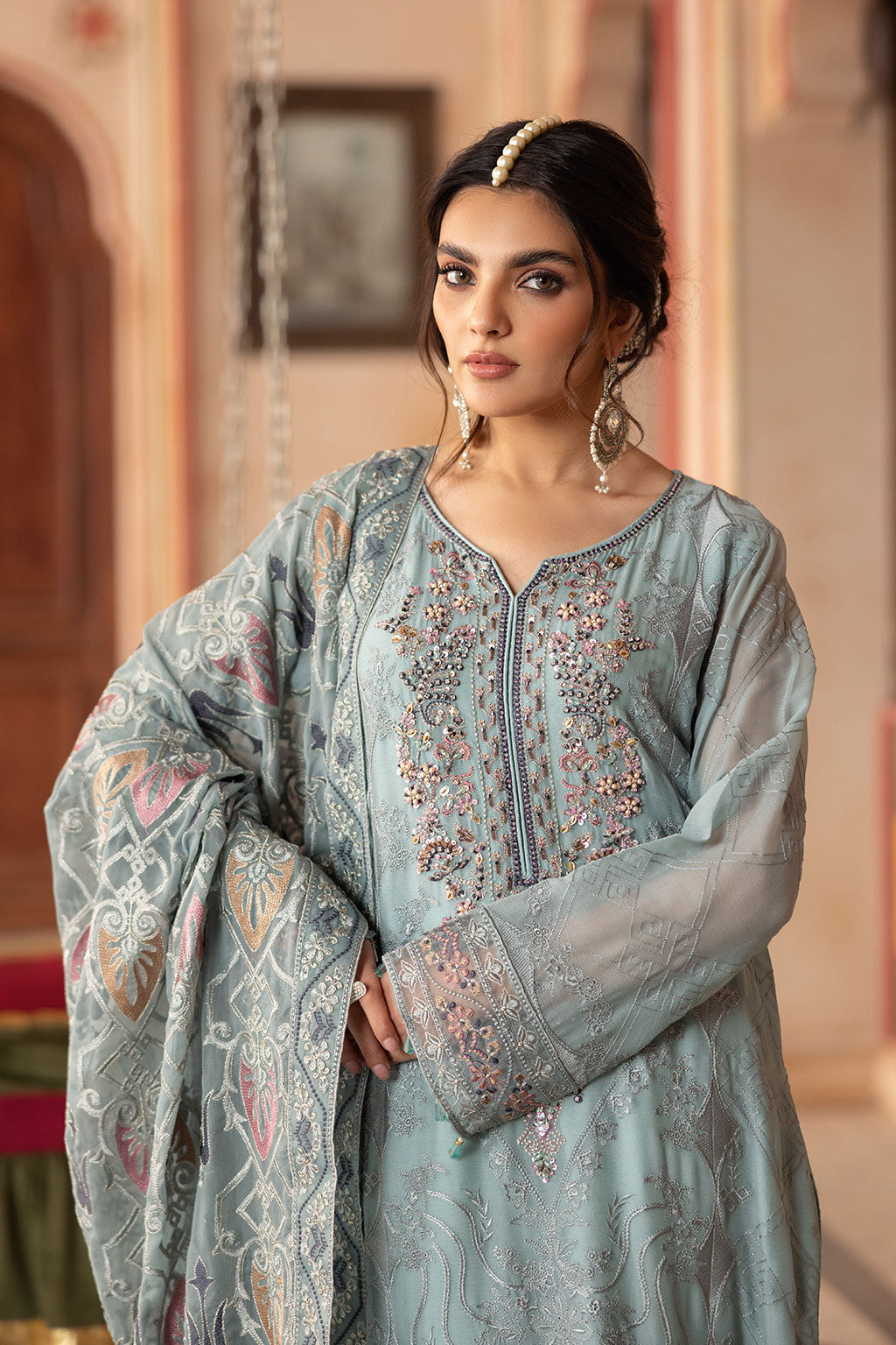Ramsha | Dastan Formals | T-302 by Ramsha - Designer Dress - Type: Ladies Clothes - Available at Libayah - 100% Original