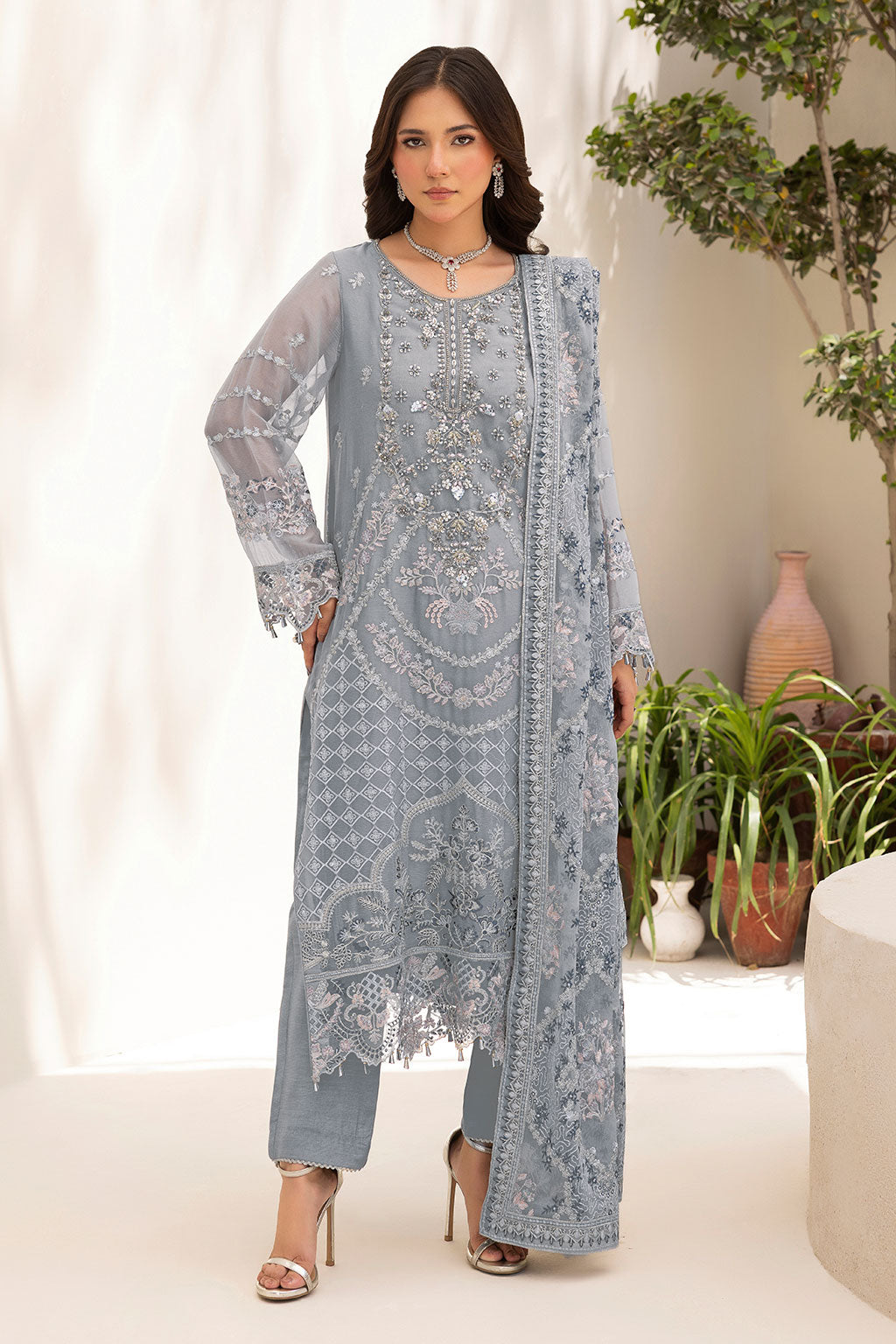 Ramsha | Dastaan Formals | T-505 by Ramsha - Designer Dress  - Type : Ladies Clothes - Available at Libayah - 100% Original 