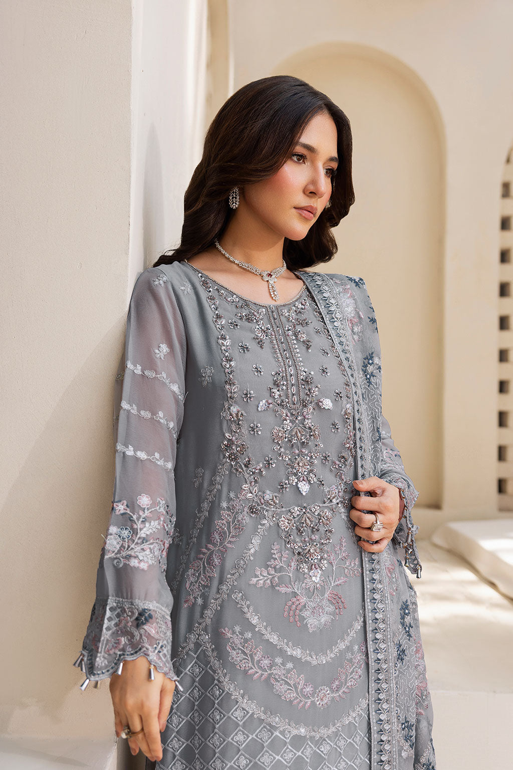 Ramsha | Dastaan Formals | T-505 by Ramsha - Designer Dress  - Type : Ladies Clothes - Available at Libayah - 100% Original 