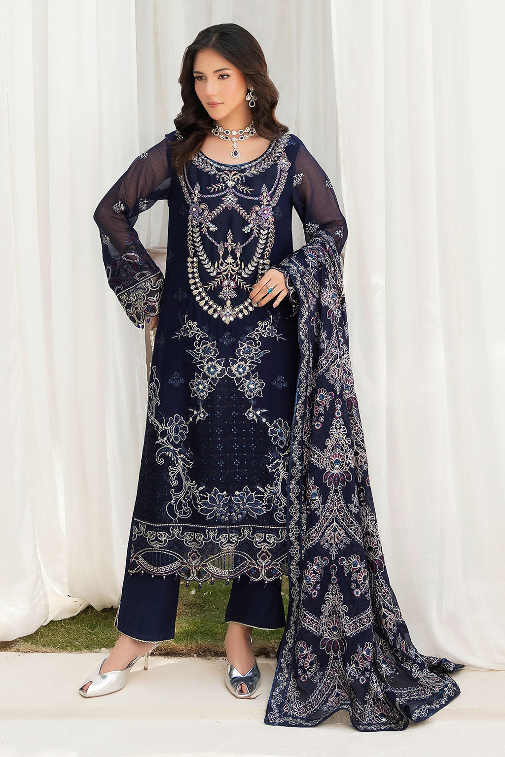Ramsha | Dastaan Formals | T-501 by Ramsha - Designer Dress  - Type : Ladies Clothes - Available at Libayah - 100% Original 