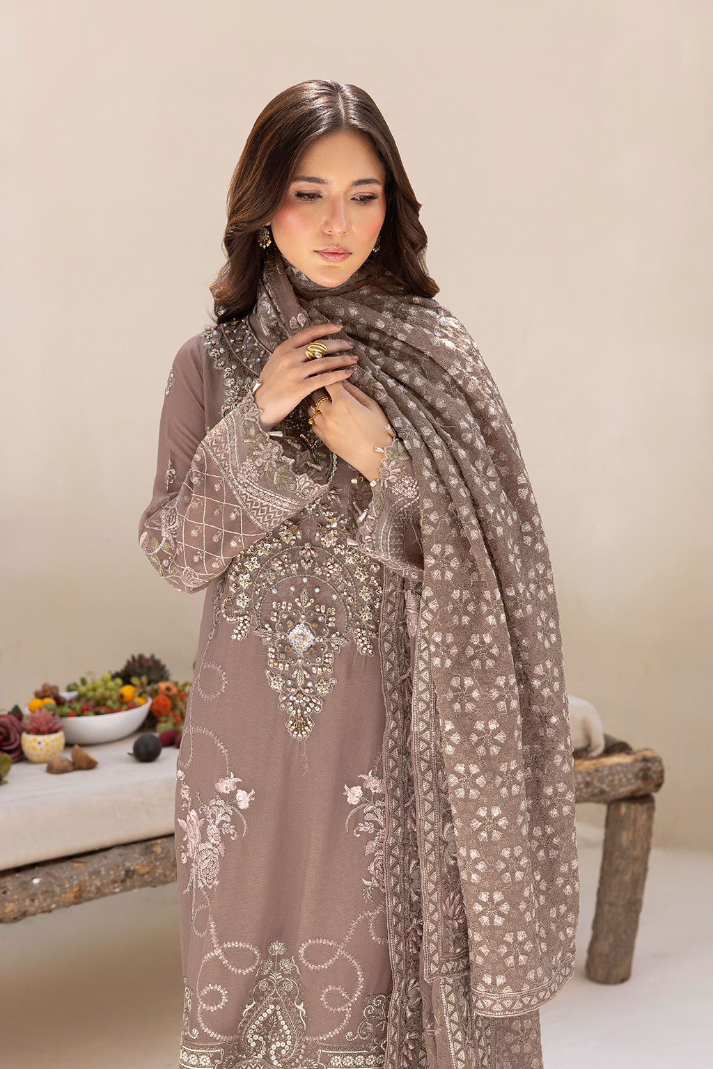 Ramsha | Dastaan Formals | T-504 by Ramsha - Designer Dress  - Type : Ladies Clothes - Available at Libayah - 100% Original 