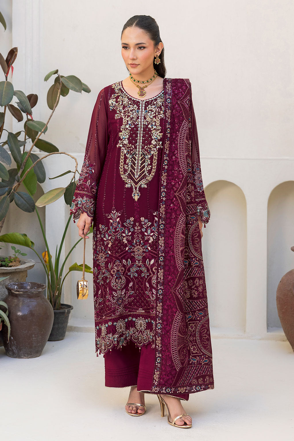 Ramsha | Dastaan Formals | T-503 by Ramsha - Designer Dress  - Type : Ladies Clothes - Available at Libayah - 100% Original 