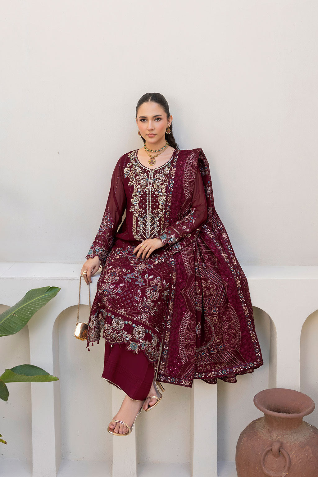 Ramsha | Dastaan Formals | T-503 by Ramsha - Designer Dress  - Type : Ladies Clothes - Available at Libayah - 100% Original 