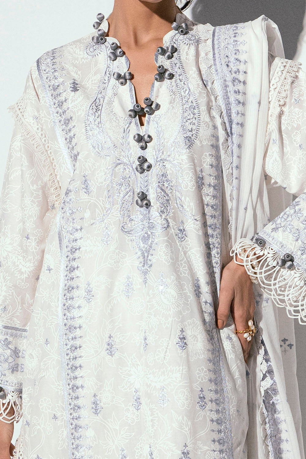 Gul Ahmed | Gul Nilofer 25 | DN-42050 by Gul Ahmed - Designer Dress - Type: Ladies Clothes - Available at Libayah - 100% Original