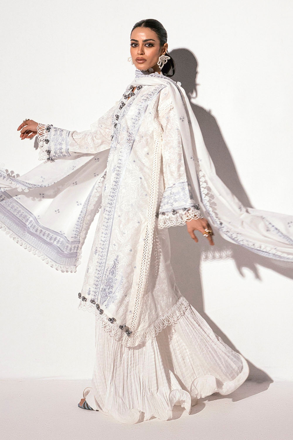 Gul Ahmed | Gul Nilofer 25 | DN-42050 by Gul Ahmed - Designer Dress - Type: Ladies Clothes - Available at Libayah - 100% Original