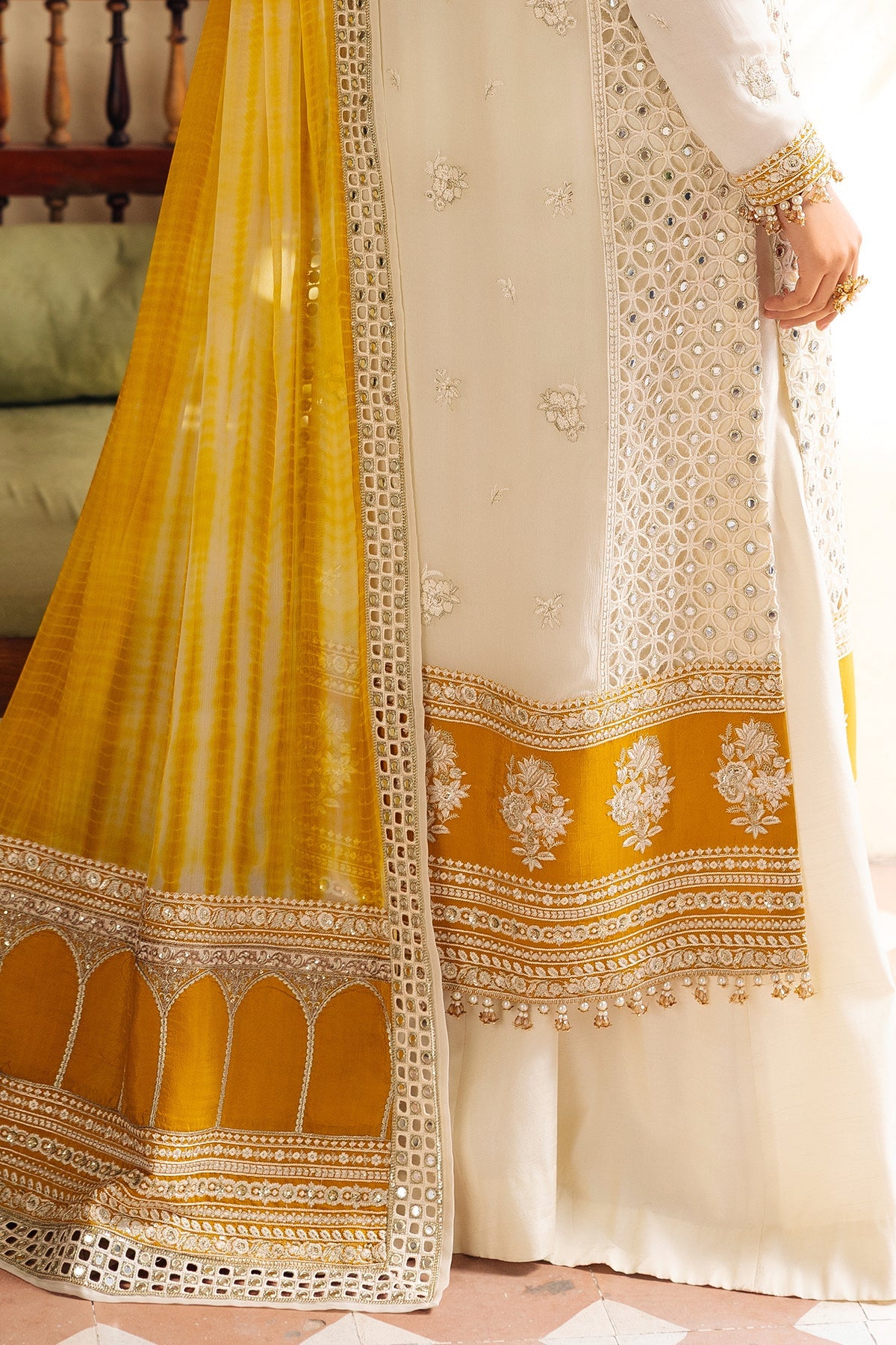 Afrozeh | Basic Pret 26 RTW | NACRE by Afrozeh - Designer Dress  - Type : Ladies Clothes - Available at Libayah - 100% Original 