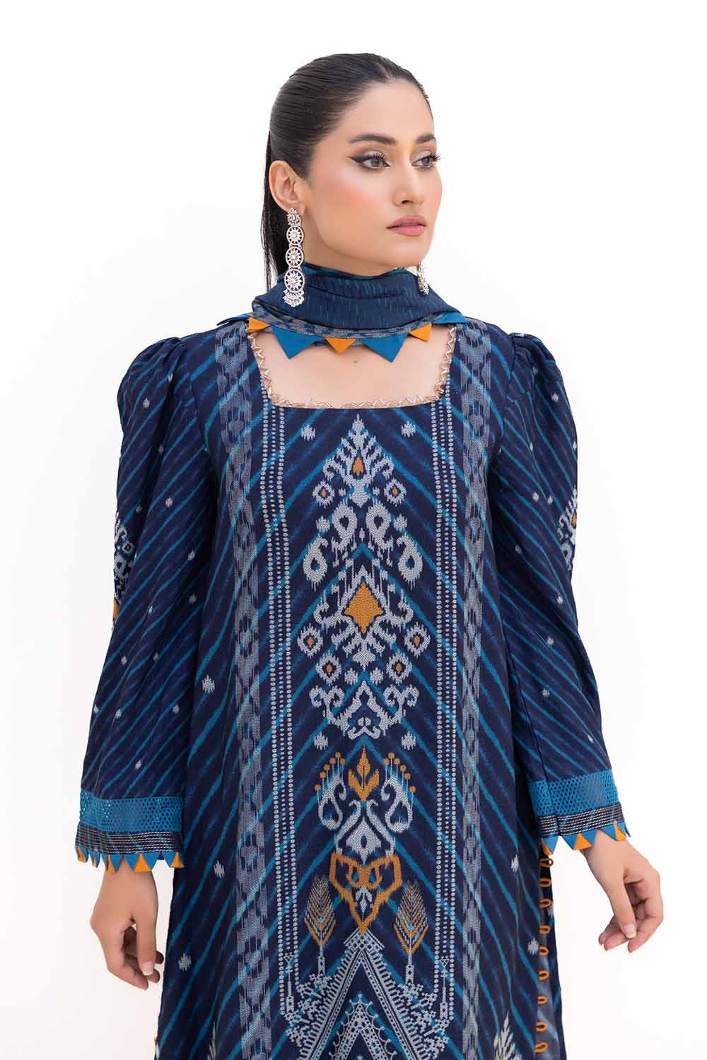 Gul Ahmed | Winter Collection 24 | Dhanak Suit DH-42003 by Gul Ahmed - Designer Dress - Type: Ladies Clothes - Available at Libayah - 100% Original