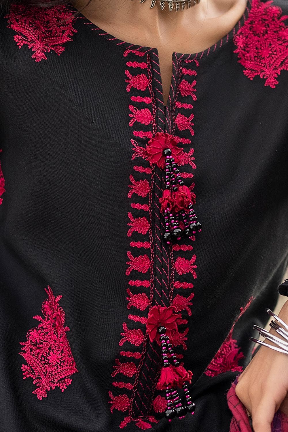 Gul Ahmed | Winter Collection 24 | Pashmina Dupatta AP-42016 by Gul Ahmed - Designer Dress - Type: Ladies Clothes - Available at Libayah - 100% Original